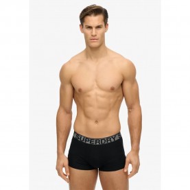Боксерки Superdry M3110450B Trunk boxers 3 units - Black (Triple Black/Grey) боксерки,мъжко,бельо,superdry,m3110450b,trunk,boxers,3,units,black,(triple,black,grey)