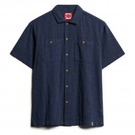 риза,с,къс,ръкав,мъжки,ризи,superdry,merchant,textured,short,sleeve,shirt,blue