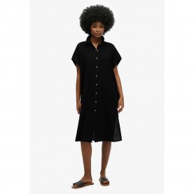 рокля,дамски,поли,и,рокли,superdry,oversized,long,sleeve,midi,dress,black