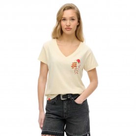 тениска,дамски,тениски,superdry,suika,metallic,relaxed,vee,short,sleeve,t,shirt,urban,cream,(beige)