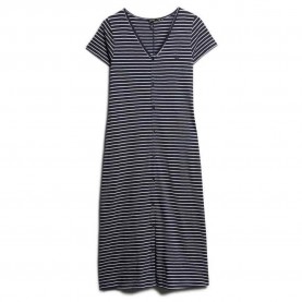 къси,панталони,дамски,поли,и,рокли,superdry,thru,jersey,short,sleeve,midi,dress,blue