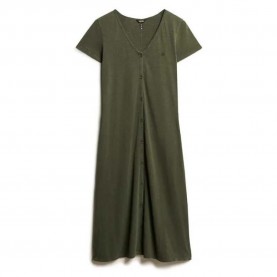 къси,панталони,дамски,поли,и,рокли,superdry,thru,jersey,short,sleeve,midi,dress,green