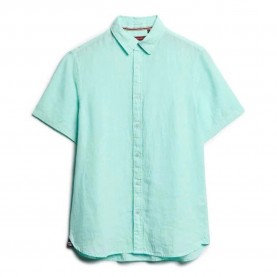 риза,с,къс,ръкав,мъжки,ризи,superdry,vacation,linen,short,sleeve,shirt,green,(spearmint,green)