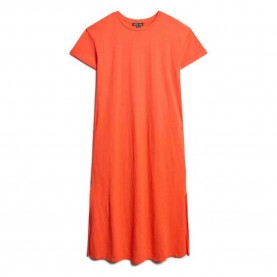 рокля,дамски,поли,и,рокли,superdry,w8011868a,short,sleeve,midi,dress,orange,(grenadine,orange)