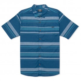 риза,с,къс,ръкав,мъжки,ризи,hurley,oao,lido,stripe,short,sleeve,shirt,submarine,(blue)