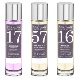 мъжки,парфюми,caravan,nº16,nº17,nº57,150ml,parfum,3,units,golden