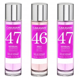 дамски,парфюми,caravan,nº46,nº47,150ml,parfum,3,units,transparent