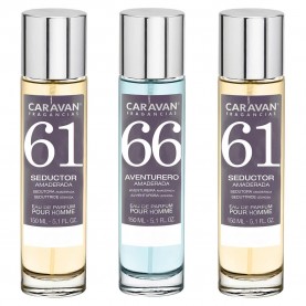 мъжки,парфюми,caravan,nº61x2,nº66,150ml,parfum,3,units,golden