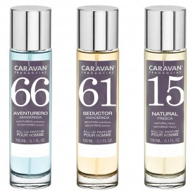 мъжки,парфюми,caravan,nº66,nº61,nº15,150ml,parfum,3,units,golden
