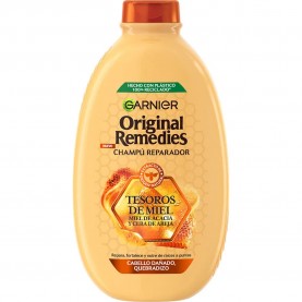 хигиена,коса,garnier,original,remedies,tresor,honey,shampoo,600ml,yellow,(multicolor)