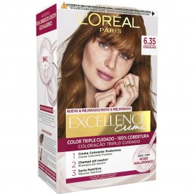 хигиена,коса,l´oreal,paris,excell,permanent,dye,6.35,chocolate,brown,550,clear,(multicolor)