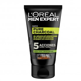 козметика,за,почистване,l´oreal,paris,men,facial,cleansing,gel,100,ml,clear,(multicolor)