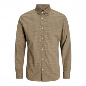 риза,с,дълъг,ръкав,мъжки,ризи,jack,&,jones,blackpool,print,long,sleeve,shirt,brown