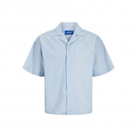 риза,с,къс,ръкав,мъжки,ризи,jack,&,jones,boxy,poplin,stripe,styd24,short,sleeve,shirt,blue,(skyway)