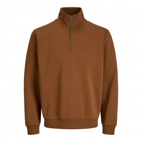 блуза,мъжки,пуловери,jack,&,jones,bradley,half,zip,sweater,monks,robe,(brown)