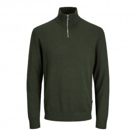 блуза,мъжки,пуловери,jack,&,jones,emil,half,zip,sweater,duffel,bag,(green)