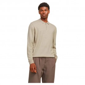 мъжки,блузи,с,яка,jack,&,jones,emil,long,sleeve,polo,beige,(oatmeal,melange)
