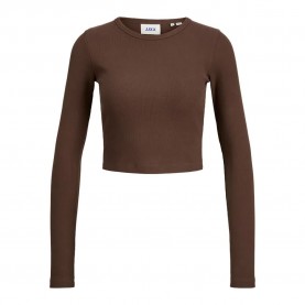 фланелка,с,дълъг,ръкав,дамски,топове,jack,&,jones,feline,rib,jjxx,long,sleeve,top,bracken,(brown)