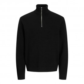 блуза,мъжки,пуловери,jack,&,jones,milano,stitch,half,zip,sweater,black,(black)