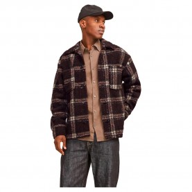 карирана,риза,мъжки,якета,jack,&,jones,newton,teddy,overshirt,chocolate,torte,checks,(brown)