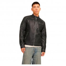 яке,мъжки,якета,jack,&,jones,rocky,leather,jacket,black