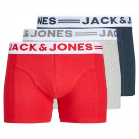 боксерки,мъжко,бельо,jack,&,jones,sense,boxers,3,units,light,grey,melange,dress,blues,salsa,(multicolor)