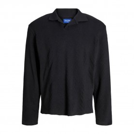 мъжки,блузи,с,яка,jack,&,jones,winter,cable,long,sleeve,polo,black,(black)
