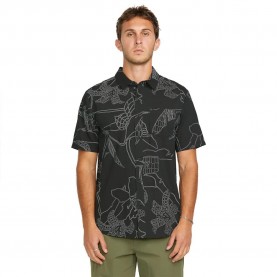 риза,с,къс,ръкав,мъжки,ризи,volcom,cad,floral,short,sleeve,shirt,black