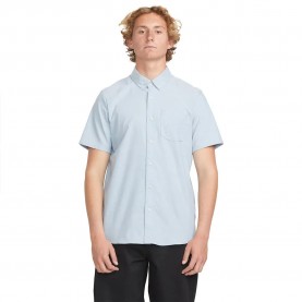 риза,с,къс,ръкав,мъжки,ризи,volcom,everett,oxford,short,sleeve,shirt,blue