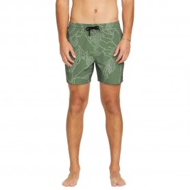 бански,гащета,мъжки,бански,костюми,volcom,lido,print,16´´,swimming,shorts,green