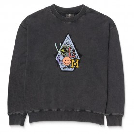 блуза,детски,блузи,volcom,psychosis,sweatshirt,washed,black