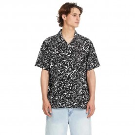 риза,с,къс,ръкав,мъжки,ризи,volcom,fa,f,rygalski,short,sleeve,shirt,black