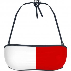 дамски,бански,костюми,tommy,hilfiger,bandeau,bikini,top,red