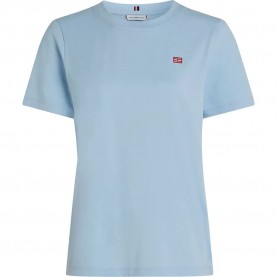 тениска,дамски,тениски,tommy,hilfiger,contrast,flag,regular,fit,short,sleeve,t,shirt,blue