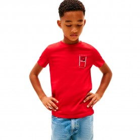 тениска,детски,тениски,tommy,hilfiger,graphic,regular,fit,short,sleeve,t,shirt,primary,red,(red)