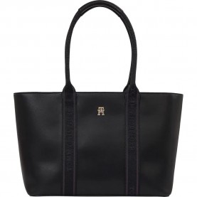 пазарска,чанта,всички,чанти,tommy,hilfiger,logotape,shopper,bag,black,(black)