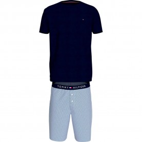 пижама,мъжки,пижами,tommy,hilfiger,um0um01959,short,sleeve,pyjama,blue