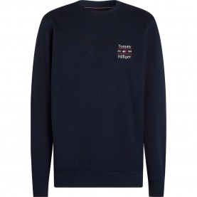 блуза,мъжки,пуловери,tommy,hilfiger,stack,sweatshirt,blue