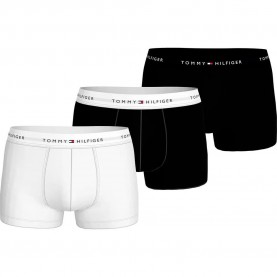 боксерки,мъжко,бельо,tommy,hilfiger,um0um03523,boxers,3,units,white,black,(th,white,th,white,black)