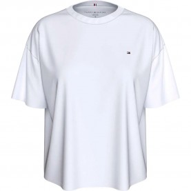 тениска,дамски,тениски,tommy,hilfiger,uw0uw05763,short,sleeve,t,shirt,white