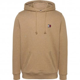 суичър,мъжки,пуловери,tommy,jeans,badge,regular,fit,hoodie,vintage,camel,melange,(beige)