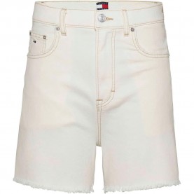 дънки,дамски,панталони,tommy,jeans,bi8194,mom,fit,denim,shorts,white
