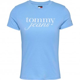 тениска,дамски,тениски,tommy,jeans,essential,logo,short,sleeve,t,shirt,sugarplum,blue,(blue)