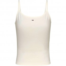 тениска,дамски,тениски,tommy,jeans,essential,strap,sleeveless,t,shirt,ecru,(beige)