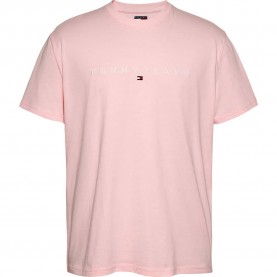 тениска,мъжки,тениски,tommy,jeans,reg,linear,logo,short,sleeve,t,shirt,pink,(precious,pink)