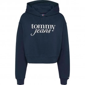 суичър,дамски,блузи,tommy,jeans,script,relaxed,fit,hoodie,dark,night,navy,(blue)