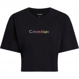 тениска,дамски,пижами,calvin,klein,boxy,pride,short,sleeve,pyjama,t,shirt,black
