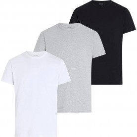 мъжко,бельо,calvin,klein,lv00nb4185,short,sleeve,base,layer,3,units,black,white,grey,heather,(multicolor)