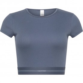 тениска,дамски,пижами,calvin,klein,lv00qs7349,short,sleeve,pyjama,t,shirt,blue,(grisaille)