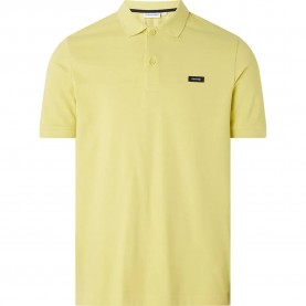 мъжки,блузи,с,яка,calvin,klein,stretch,pique,slim,button,short,sleeve,polo,muted,lime,(yellow)